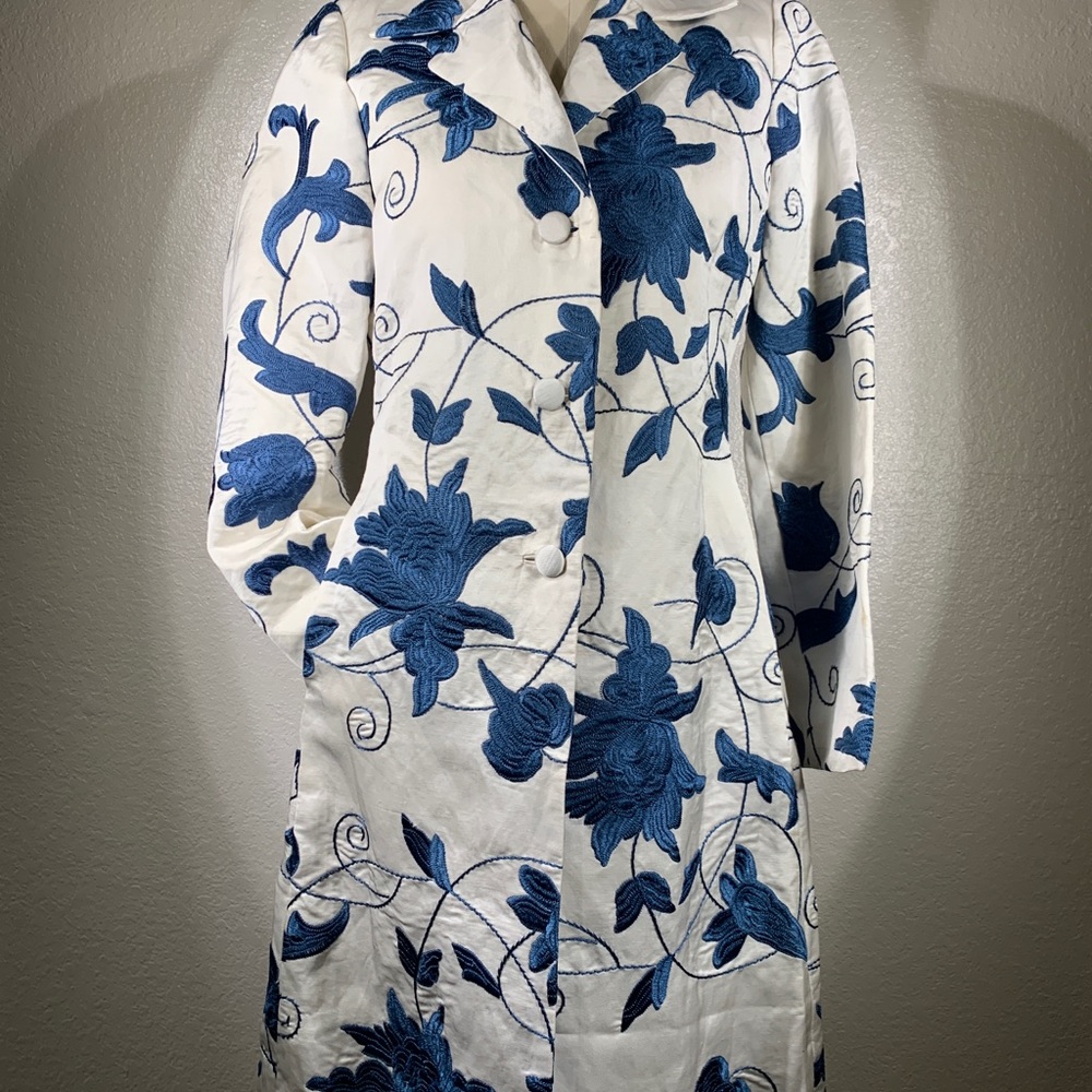 Johnny Was Biya Origami Vine Silk Coat Sz S NWT